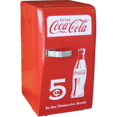 Coca-Cola Retro Mini Refrigerator, Personal Countertop Coke Dorm